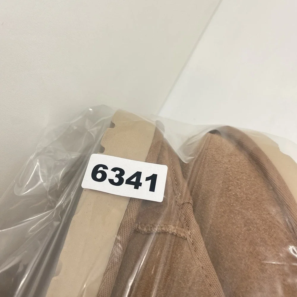 UGG Slippers Mens 9 Slip On Suede Brown Fur Lined‎ Comfort Casual 1129290 Shoes